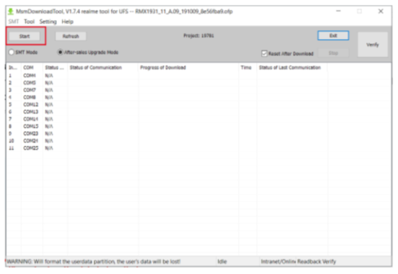 MSM Download tool File Verification